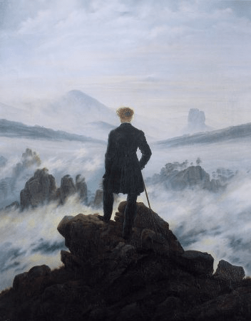 Wanderer above the sea of fog Caspar David Friedrich